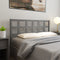 vidaXL - Hoofdbord - 156x4x100 - cm - massief - grenenhout - grijs