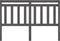 vidaXL - Hoofdbord - 156x4x100 - cm - massief - grenenhout - grijs