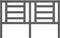 vidaXL - Hoofdbord - 156x4x100 - cm - massief - grenenhout - grijs