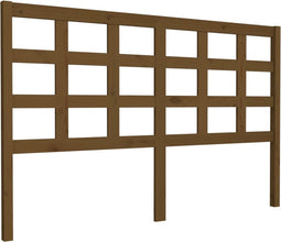vidaXL - Hoofdbord - 156x4x100 - cm - massief - grenenhout - honingbruin