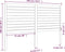 vidaXL - Hoofdbord - 156x4x100 - cm - massief - grenenhout