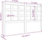 vidaXL - Hoofdbord - 156x4x100 - cm - massief - grenenhout - honingbruin