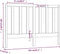 vidaXL - Hoofdbord - 156x4x100 - cm - massief - grenenhout - honingbruin