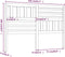 vidaXL - Hoofdbord - 156x4x100 - cm - massief - grenenhout - honingbruin