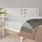 vidaXL - Hoofdbord - 156x4x100 - cm - massief - grenenhout - wit