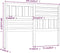 vidaXL - Hoofdbord - 156x4x100 - cm - massief - grenenhout - wit