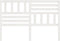 vidaXL - Hoofdbord - 156x4x100 - cm - massief - grenenhout - wit