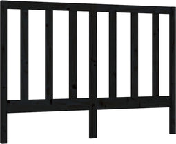 vidaXL - Hoofdbord - 156x4x100 - cm - massief - grenenhout - zwart