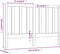 vidaXL - Hoofdbord - 156x4x100 - cm - massief - grenenhout - zwart