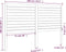 vidaXL - Hoofdbord - 156x4x100 - cm - massief - grenenhout - zwart