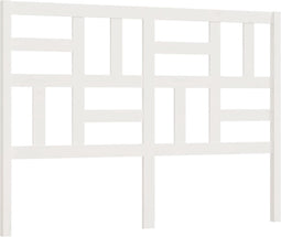 vidaXL - Hoofdbord - 156x4x104 - cm - massief - grenenhout - wit