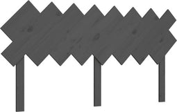 vidaXL - Hoofdbord - 159,5x3x80,5 - cm - massief - grenenhout - grijs