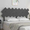 vidaXL - Hoofdbord - 159,5x3x80,5 - cm - massief - grenenhout - grijs