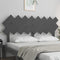 vidaXL - Hoofdbord - 159,5x3x80,5 - cm - massief - grenenhout - grijs