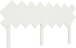 vidaXL - Hoofdbord - 159,5x3x80,5 - cm - massief - grenenhout - wit