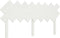 vidaXL - Hoofdbord - 159,5x3x80,5 - cm - massief - grenenhout - wit