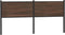 vidaXL - Hoofdbord - 160 - cm - bewerkt - hout - en - staal - bruin - eikenkleurig