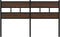 vidaXL - Hoofdbord - 160 - cm - bewerkt - hout - en - staal - bruin - eikenkleurig