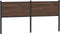 vidaXL - Hoofdbord - 160 - cm - bewerkt - hout - en - staal - bruin - eikenkleurig