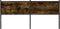 vidaXL - Hoofdbord - 160 - cm - bewerkt - hout - en - staal - gerookt - eikenkleurig