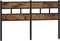 vidaXL - Hoofdbord - 160 - cm - ijzer - en - bewerkt - hout - gerookt - eikenkleurig