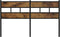 vidaXL - Hoofdbord - 160 - cm - ijzer - en - bewerkt - hout - gerookt - eikenkleurig