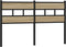 vidaXL - Hoofdbord - 160 - cm - ijzer - en - bewerkt - hout - sonoma - eikenkleurig