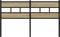 vidaXL - Hoofdbord - 160 - cm - ijzer - en - bewerkt - hout - sonoma - eikenkleurig