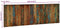 vidaXL - Hoofdbord - 160 - cm - massief - gerecycled - hout - meerkleurig
