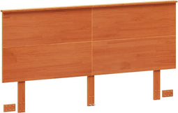vidaXL - Hoofdbord - 160 - cm - massief - grenenhout - wasbruin