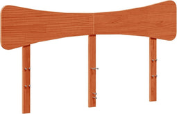 vidaXL - Hoofdbord - 160 - cm - massief - grenenhout - wasbruin