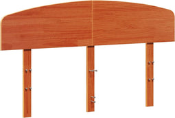 vidaXL - Hoofdbord - 160 - cm - massief - grenenhout - wasbruin