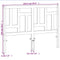 vidaXL - Hoofdbord - 160 - cm - massief - grenenhout - wasbruin