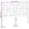 vidaXL - Hoofdbord - 160 - cm - massief - grenenhout - wasbruin