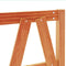 vidaXL - Hoofdbord - 160 - cm - massief - grenenhout - wasbruin