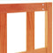 vidaXL - Hoofdbord - 160 - cm - massief - grenenhout - wasbruin
