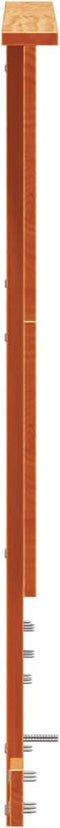 vidaXL - Hoofdbord - 160 - cm - massief - grenenhout - wasbruin