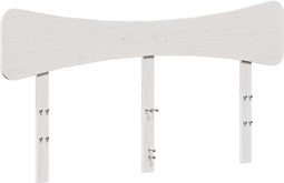 vidaXL - Hoofdbord - 160 - cm - massief - grenenhout - wit