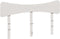 vidaXL - Hoofdbord - 160 - cm - massief - grenenhout - wit