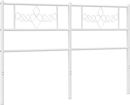 vidaXL - Hoofdbord - 160 - cm - metaal - wit