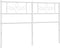 vidaXL - Hoofdbord - 160 - cm - metaal - wit