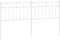 vidaXL - Hoofdbord - 160 - cm - metaal - wit