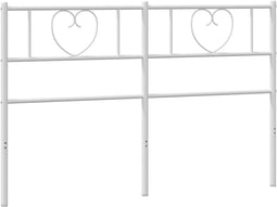 vidaXL - Hoofdbord - 160 - cm - metaal - wit