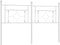 vidaXL - Hoofdbord - 160 - cm - metaal - wit