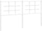 vidaXL - Hoofdbord - 160 - cm - metaal - wit