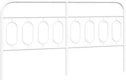 vidaXL - Hoofdbord - 160 - cm - metaal - wit