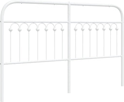 vidaXL - Hoofdbord - 160 - cm - metaal - wit