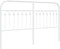 vidaXL - Hoofdbord - 160 - cm - metaal - wit