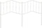 vidaXL - Hoofdbord - 160 - cm - metaal - wit
