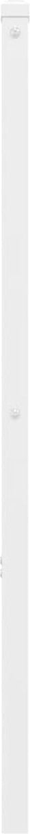 vidaXL - Hoofdbord - 160 - cm - metaal - wit